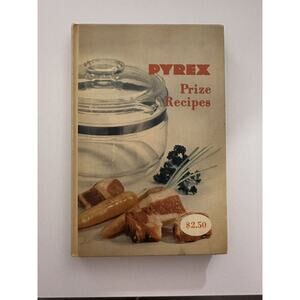 1953 Pyrex Prize Recipes Cookbook First Edition Hardcover w/Color Photos